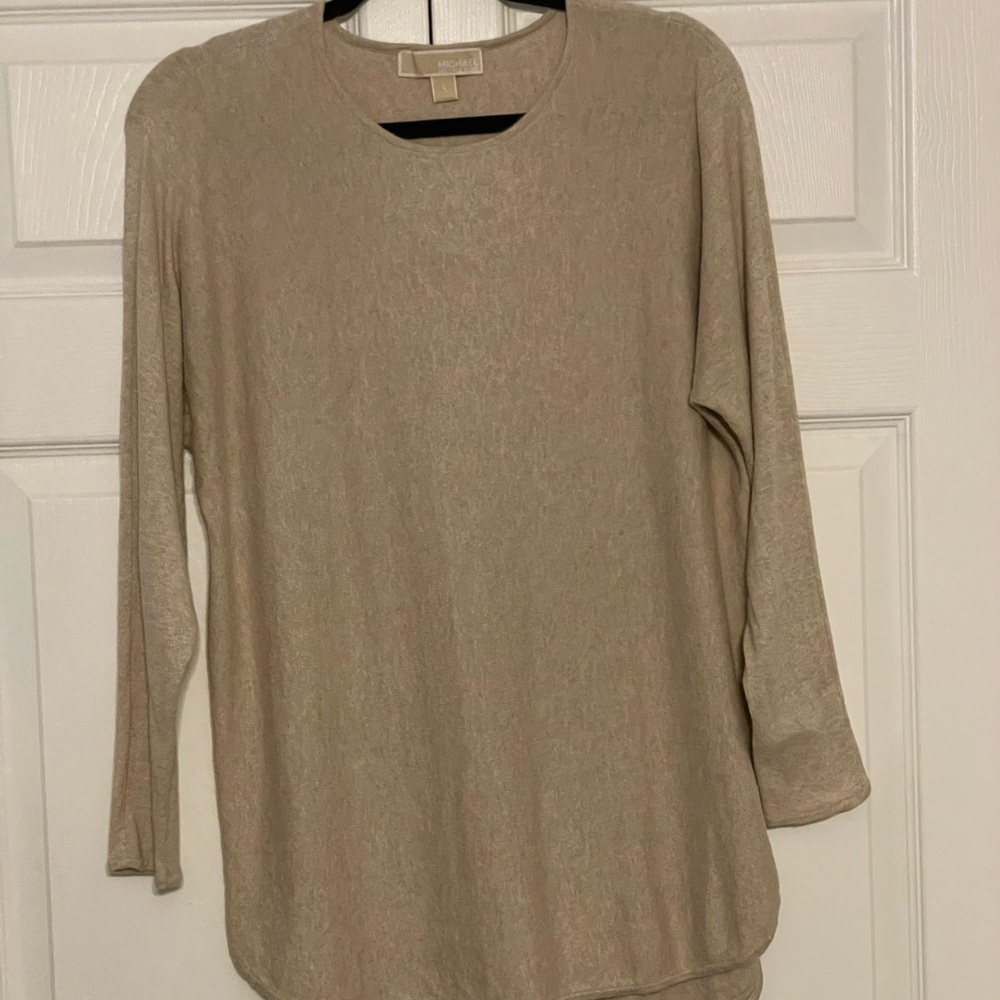 Michael Kors Beige Long Sleeve Tee